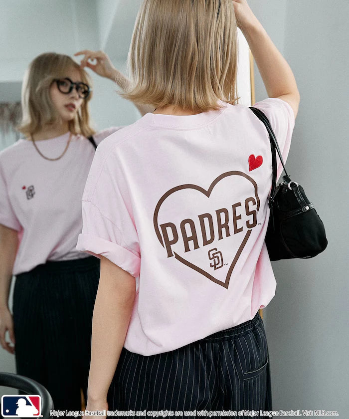 MLB Back Print Heart T-Shirt