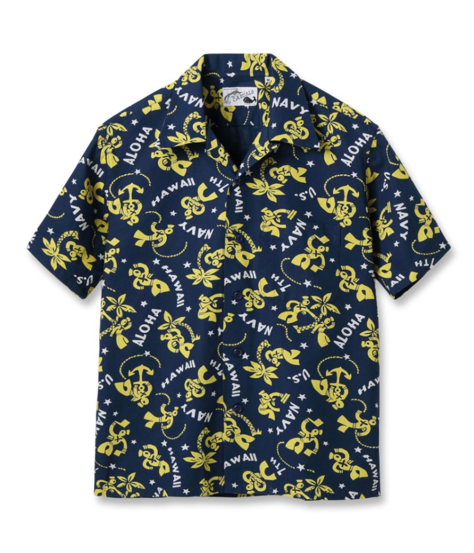 COTTON RIPSTOP OPEN SHIRT “SAILOR MOKU STARS”