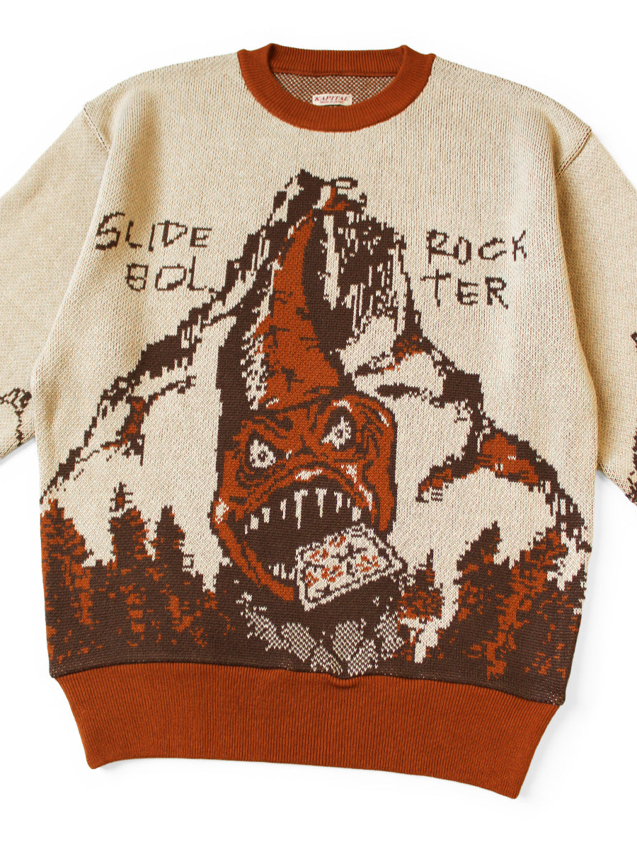 8G Jacquard Knit Vintage Crew Sweater(...