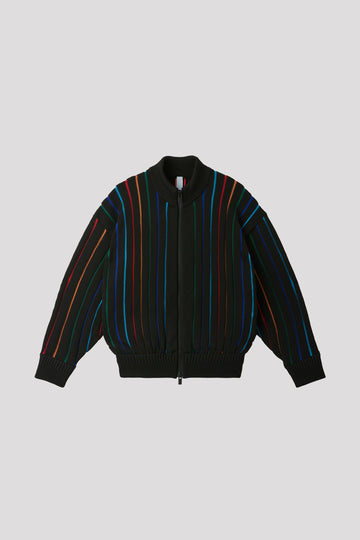 LOUVER STAND-UP COLLAR BLOUSON