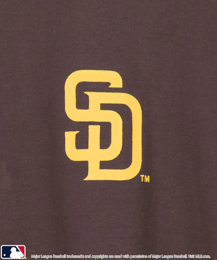 Limited Edition MLB Logo Print Henley Neck Oversized T-Shirt