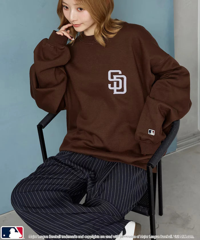 Custom MLB Fleece Crewneck Logo Sweatshirt Limited Edition