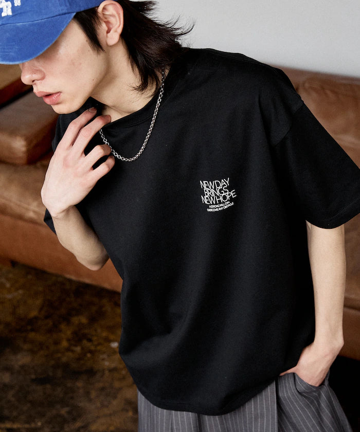 Love Pop Studio New Day Typography T-Shirt