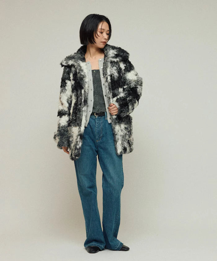 Fake Fur Mid-Length Coat / Fur Coat