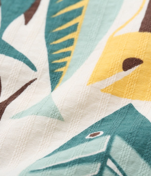 DOBBY COTTON OPEN SHIRT “FISH”
