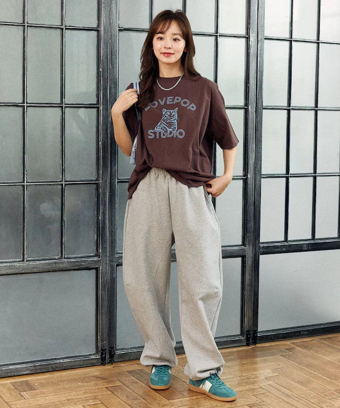 Functional Material Cat Print T-shirt Limited Edition