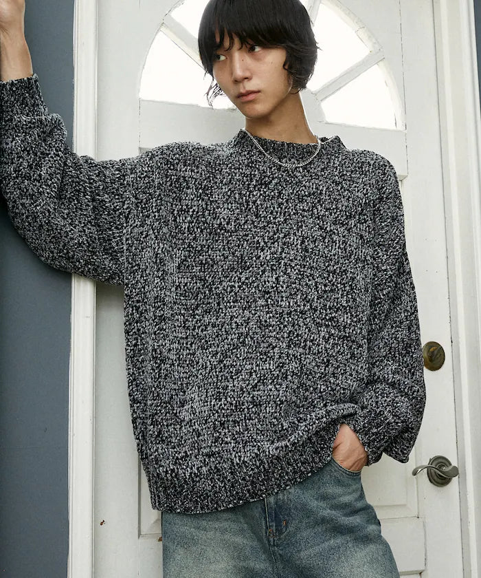 Mall Yarn Crew Neck Knit 【Limited Edition】