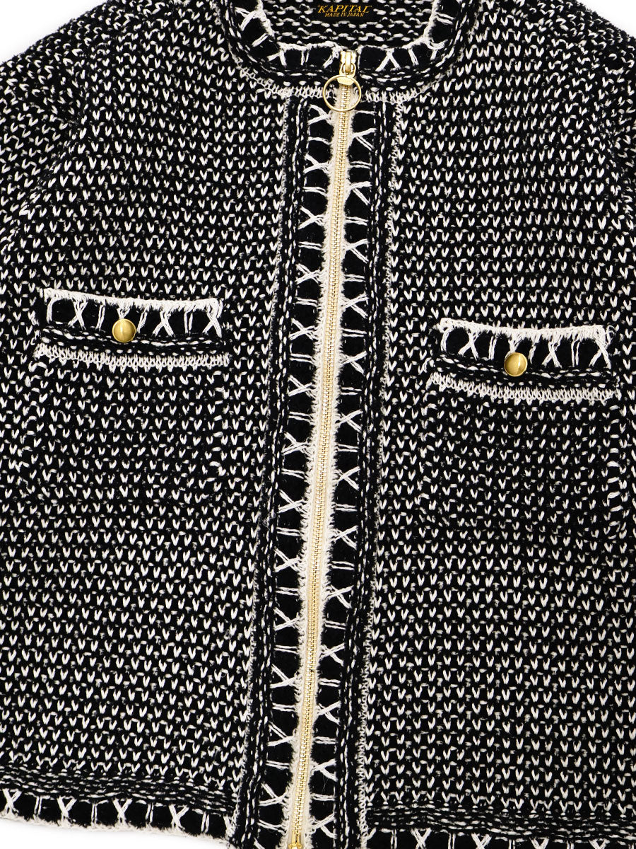 5G Knit Zip Cava Cardigan