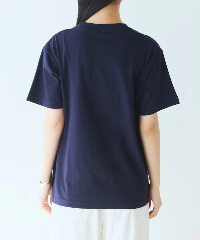 Comfortable Ribbon Print Crew Neck T-shirt