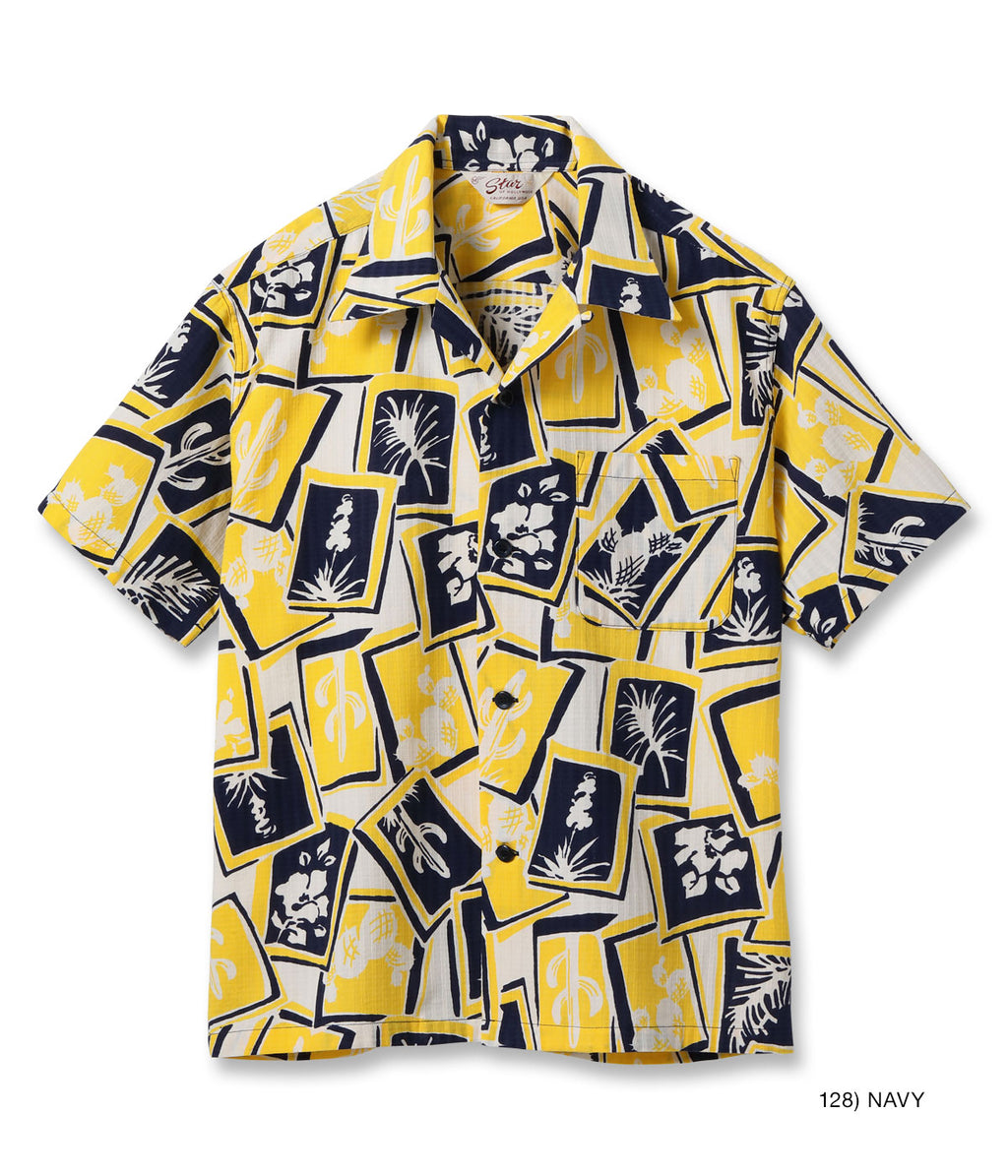 DOBBY COTTON OPEN SHIRT ���CACTUS���