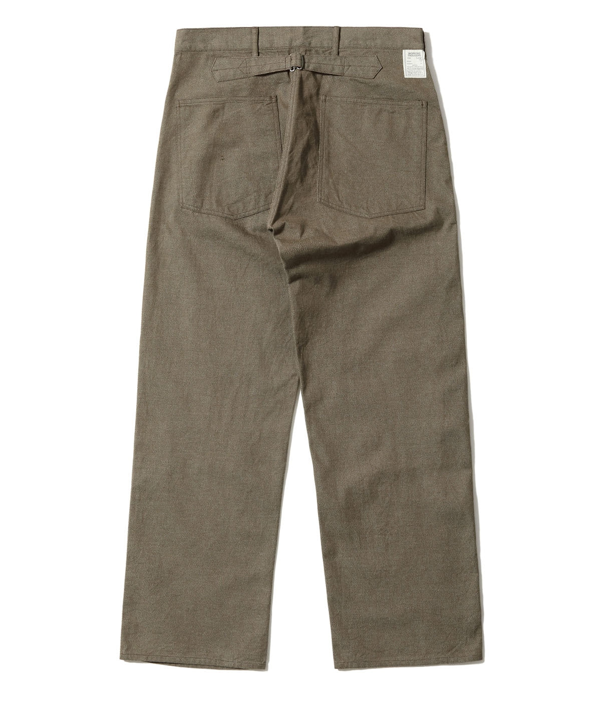 TROUSERS, WORKING, BROWN DENIM