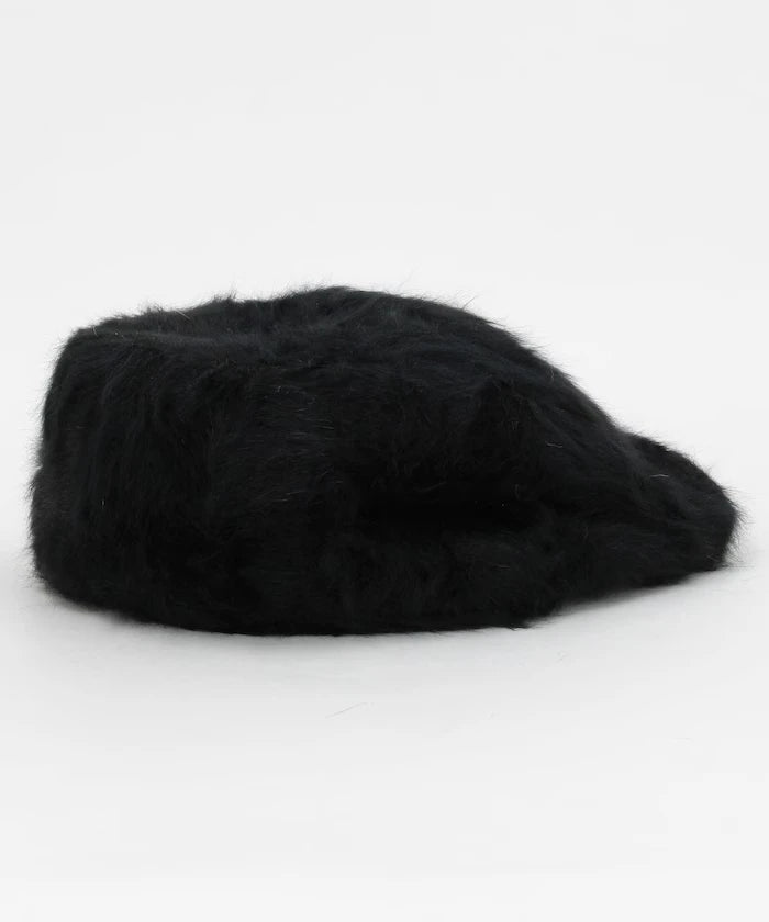 Fake Fur Newsboy Cap