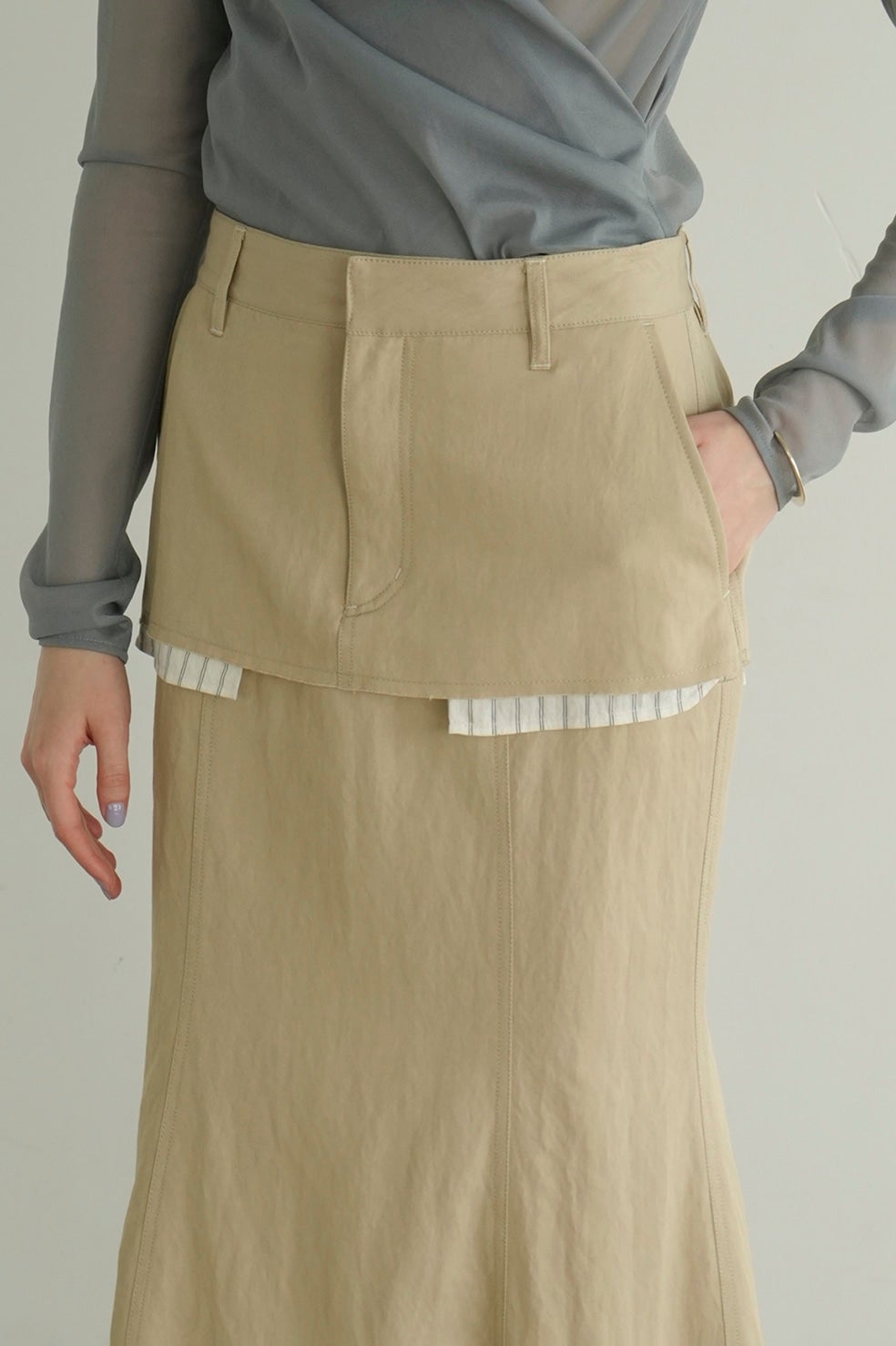 DOUBLE LAYRED SKIRT