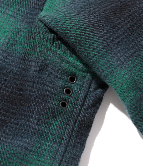 OMBRE PLAID HEAVY FLANNEL HUNTING JACKET