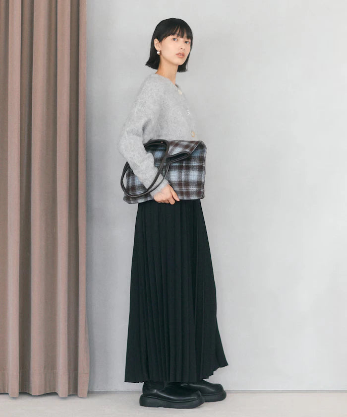 Variation Button Shaggy Knit Cardigan