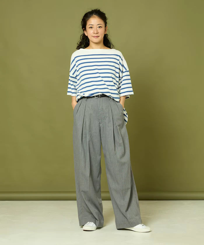 Tuck Wide Slacks Pants