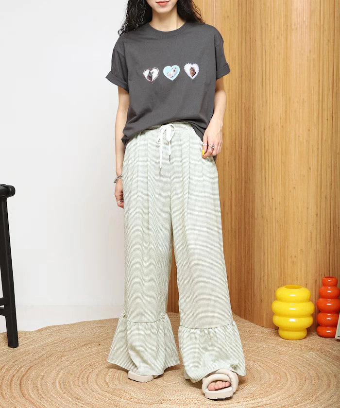Organic Cotton Animal Heart Print T-Shirt