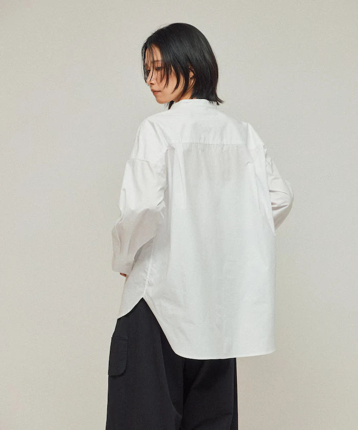 Oversized Long Sleeve Brooch Shirt
