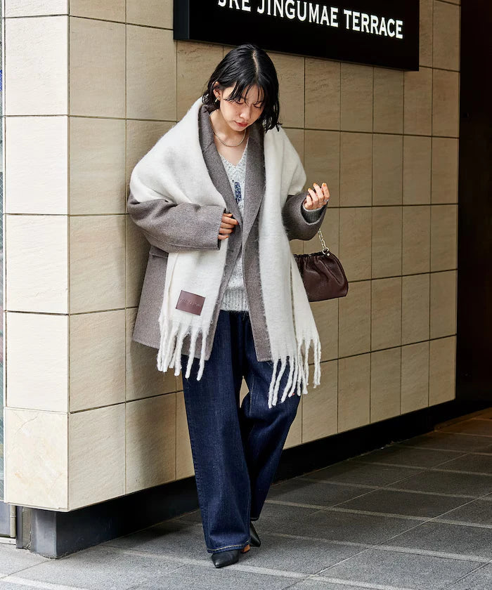 Volume Fringe Scarf