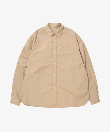 wide shirt with pocket thomas mason beige