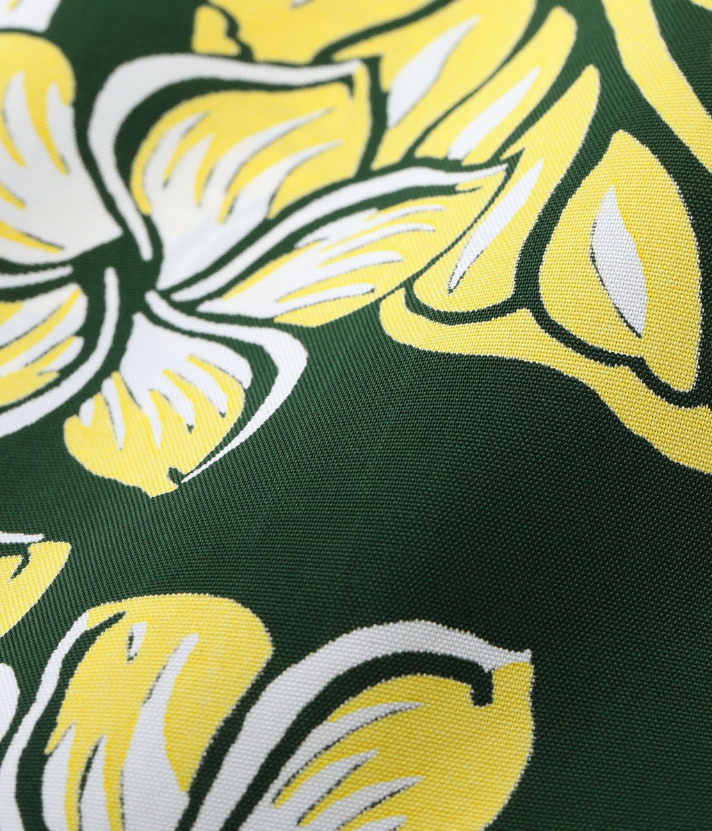 Rayon Hawaiian Shirt "Plumeria Blossoms"