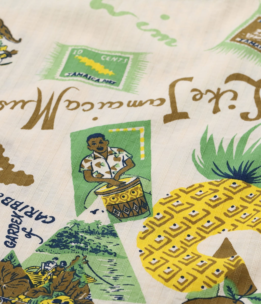 DOBBY COTTON OPEN SHIRT “JAMAICA”