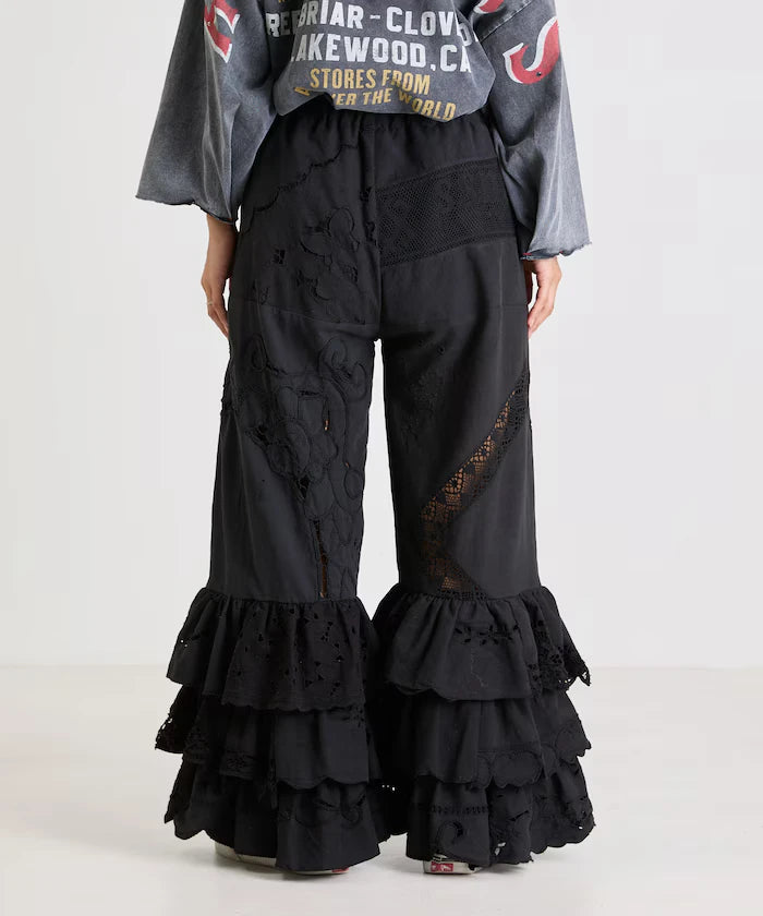vintage lace tablecloth remake easy pants