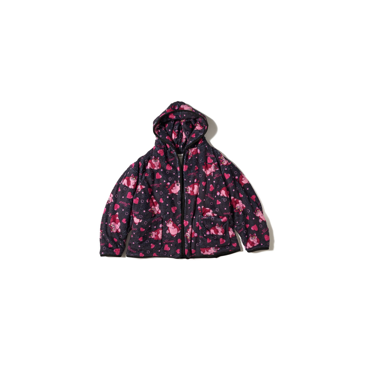 CARTOON PRINT BLANKET COAT