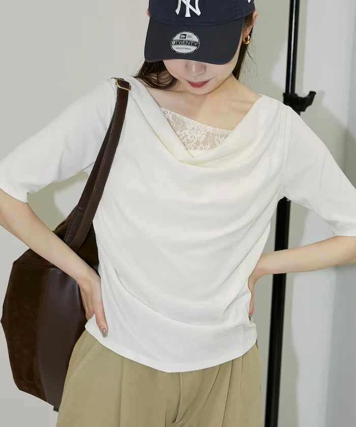 Race Layered Tereko Draped T-Shirt Limited Edition