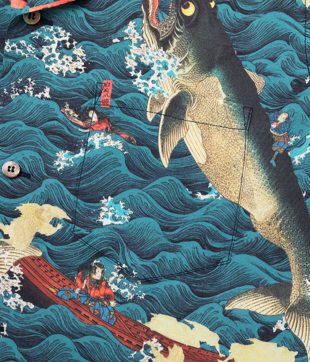 Sun Surf × Utagawa Kuniyoshi Special Edition 'Sanuki-in Kenzoku o Shite Tameasa o Sukufu Zu'