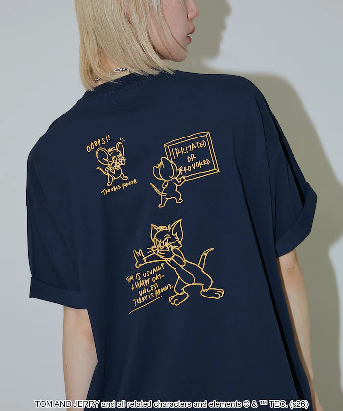 <Functional Material> TOM AND JERRY Graphic T-Shirt Limited Edition