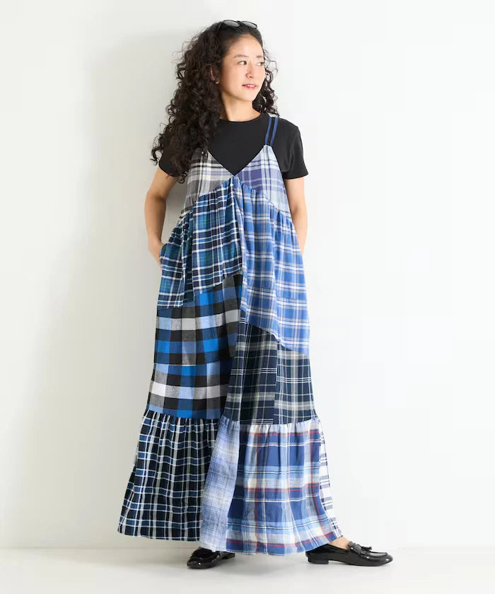 Vintage Remake Check Cami Dress