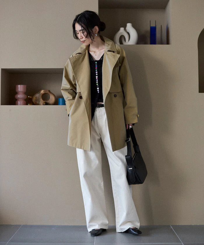 T/C Chambray Short Trench Coat