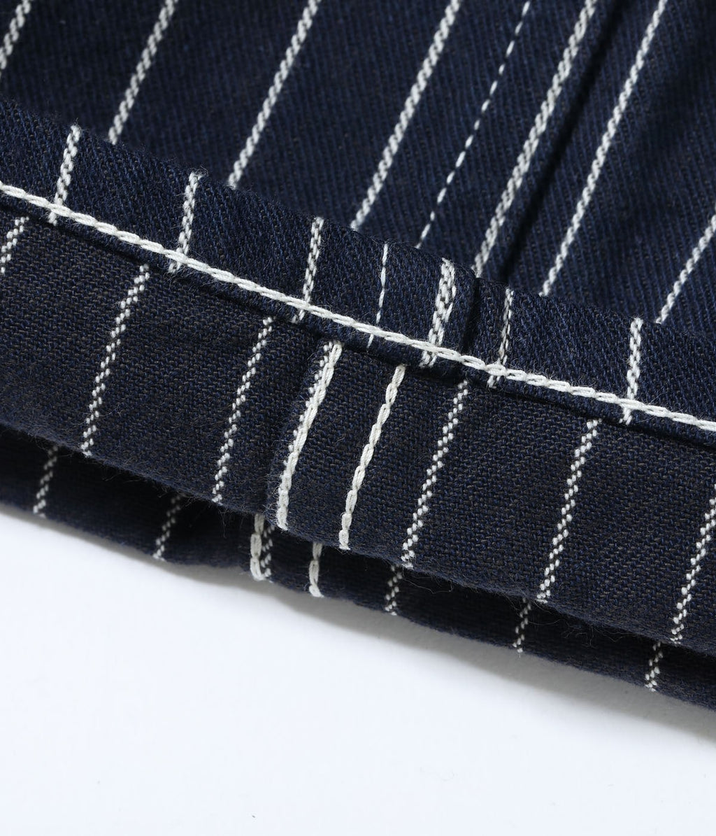 HEADLIGHT 8oz. SPECIAL WOVEN STRIPE DENIM LOW BACK OVERALLS