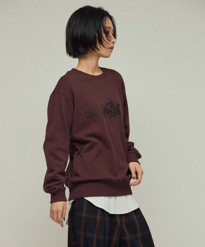 Organic Cotton Animal Logo Print Sweat / CAT / Relaxed Fit / French Terry Sweat