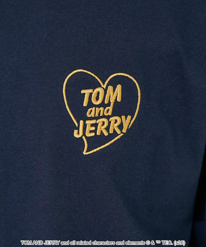 <Functional Material> TOM AND JERRY Heart Graphic T-Shirt Limited Edition