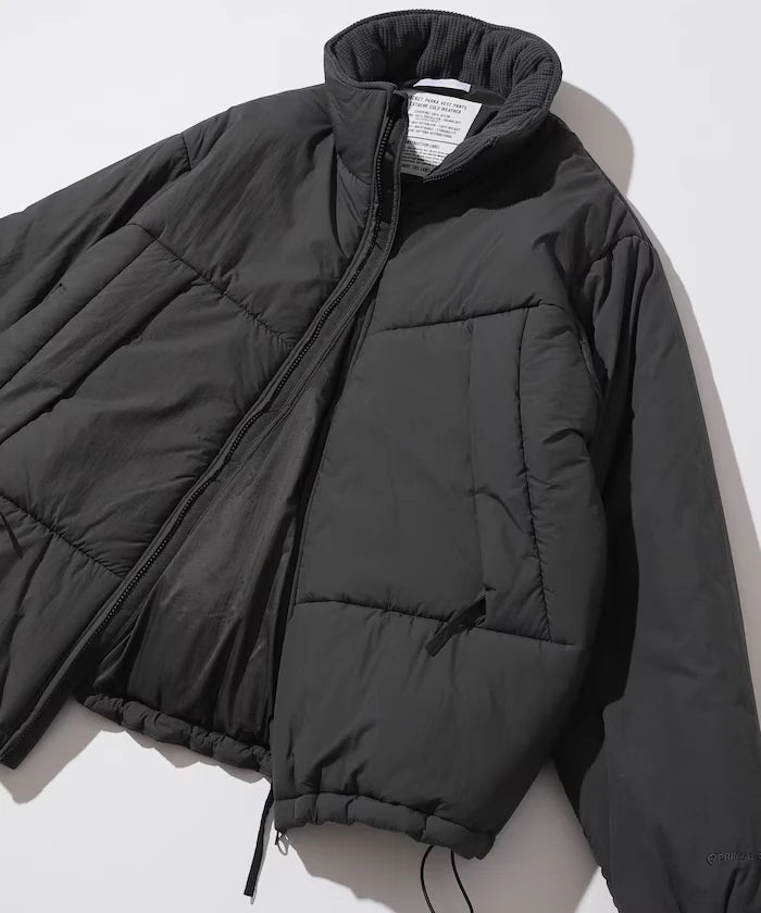 PRIMALOFT PUFF JACKET / Primaloft Stand Collar Puff Jacket / Insulated Blouson