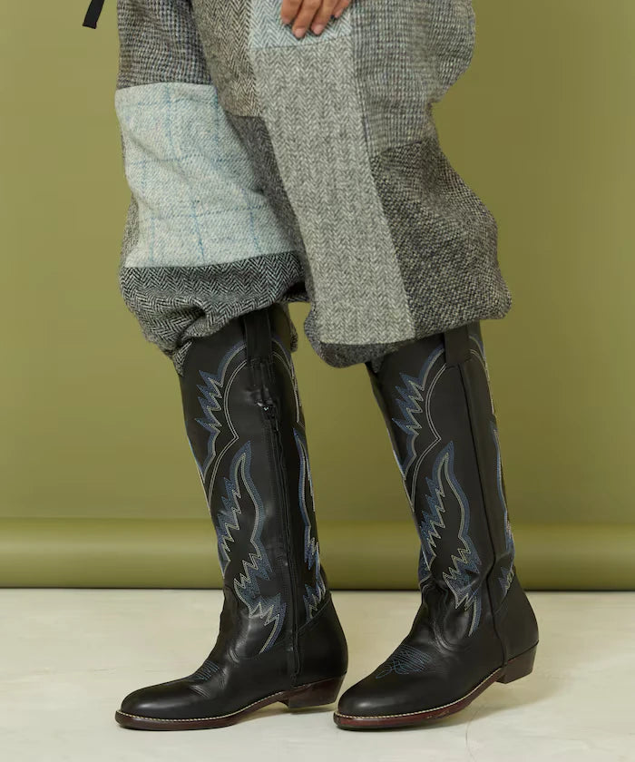 Long western boots/real leather long western boots