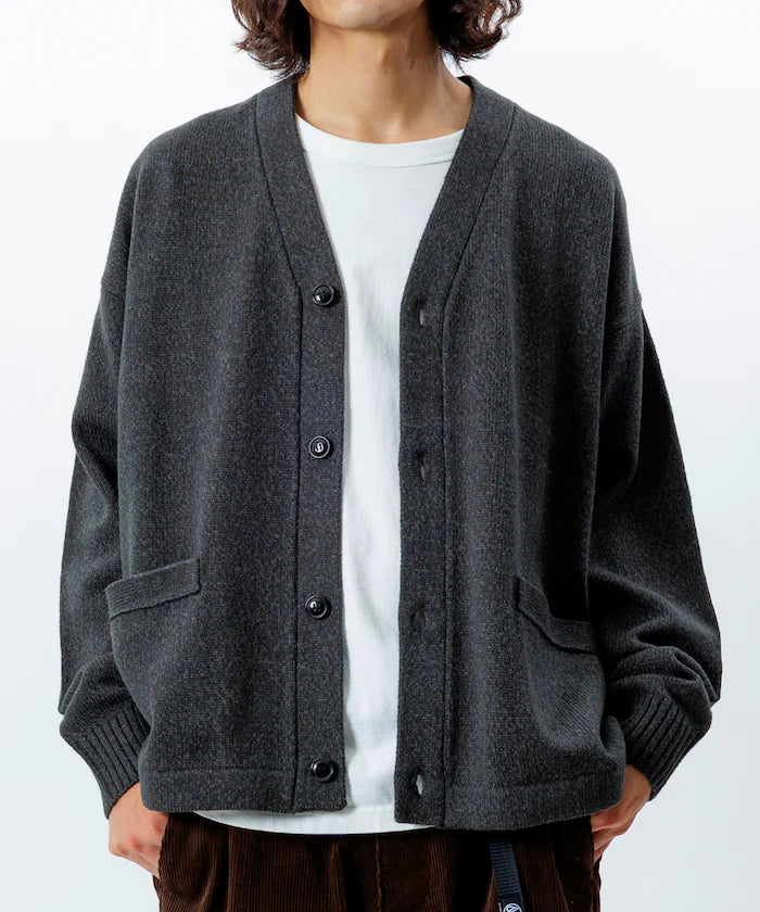 Relaxed Fit Easy Care Washable V-Neck Cardigan