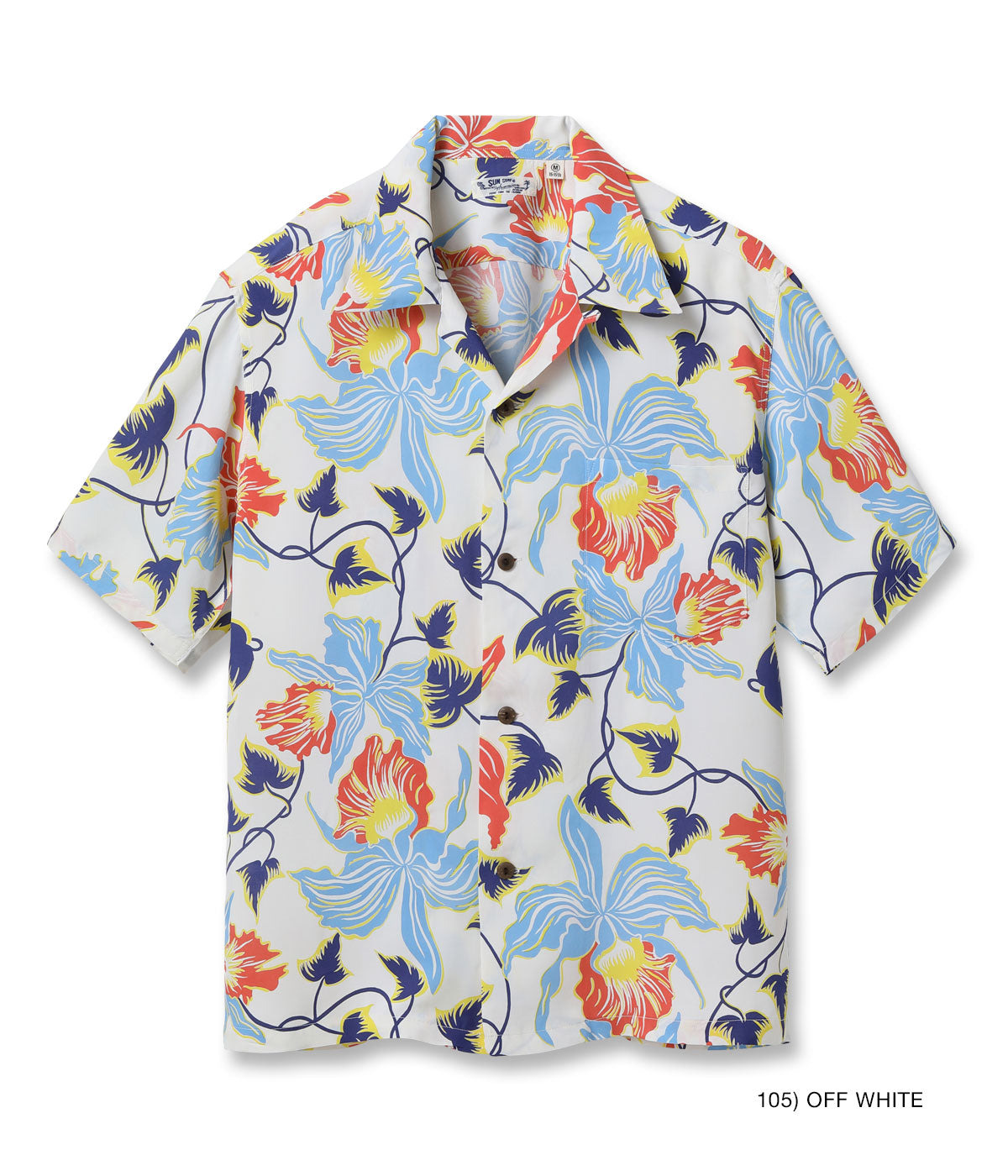 RAYON HAWAIIAN SHIRT “CATTLEYA ORCHID”