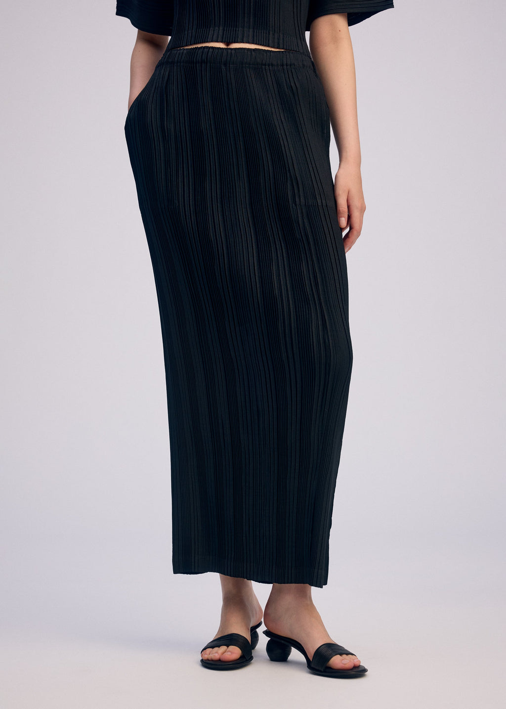 Linen Like Rib Pleats