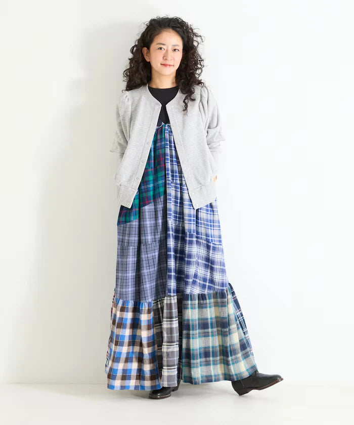Vintage Remake Check Cami Dress