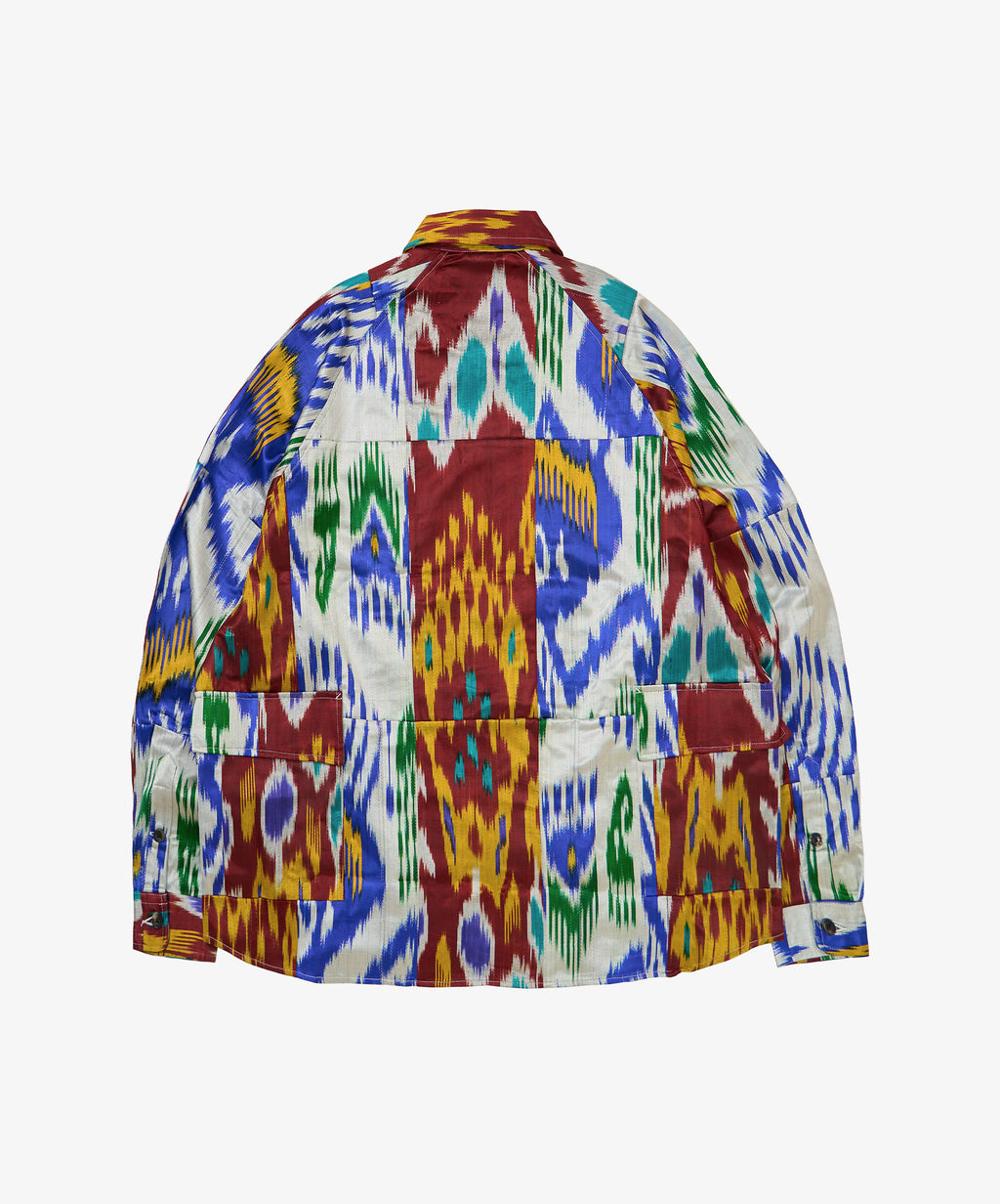 big pocket overshirt thai silk one