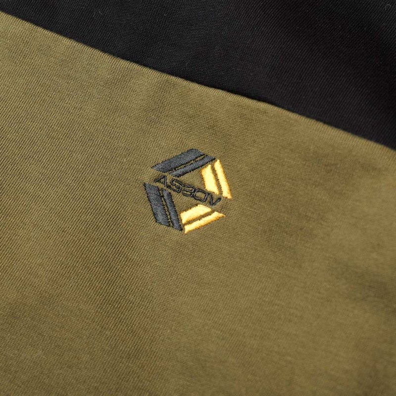 BLOCK MOCK NECK GOLF SERIES/ KHAKIK
