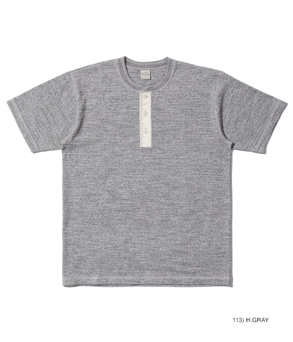 Buzz Rickson's Slub Yarn Henley Neck T-Shirt