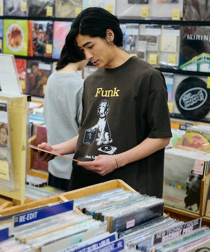 Limited Release diskunion×FREAK'S STORE Exclusive Beagle Big Silhouette Print Crew Neck T-Shirt