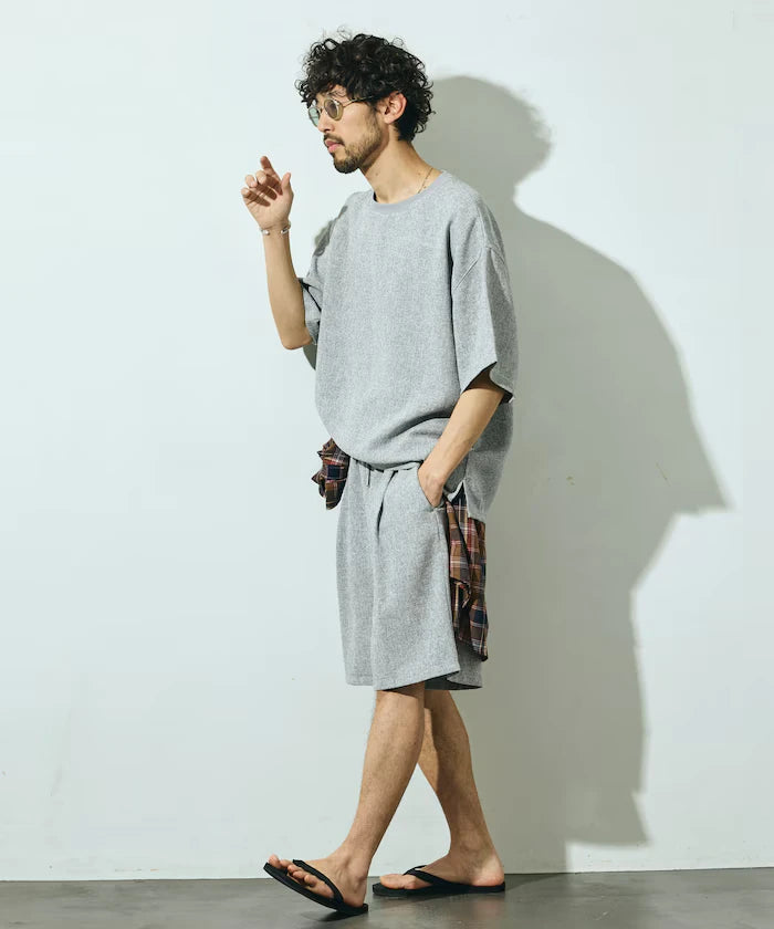 Summer Tweed Easy Wide Shorts / Compatible with Setup
