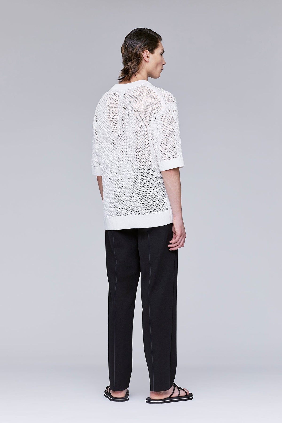 TC LATTICE SHORT SLEEVE TOP