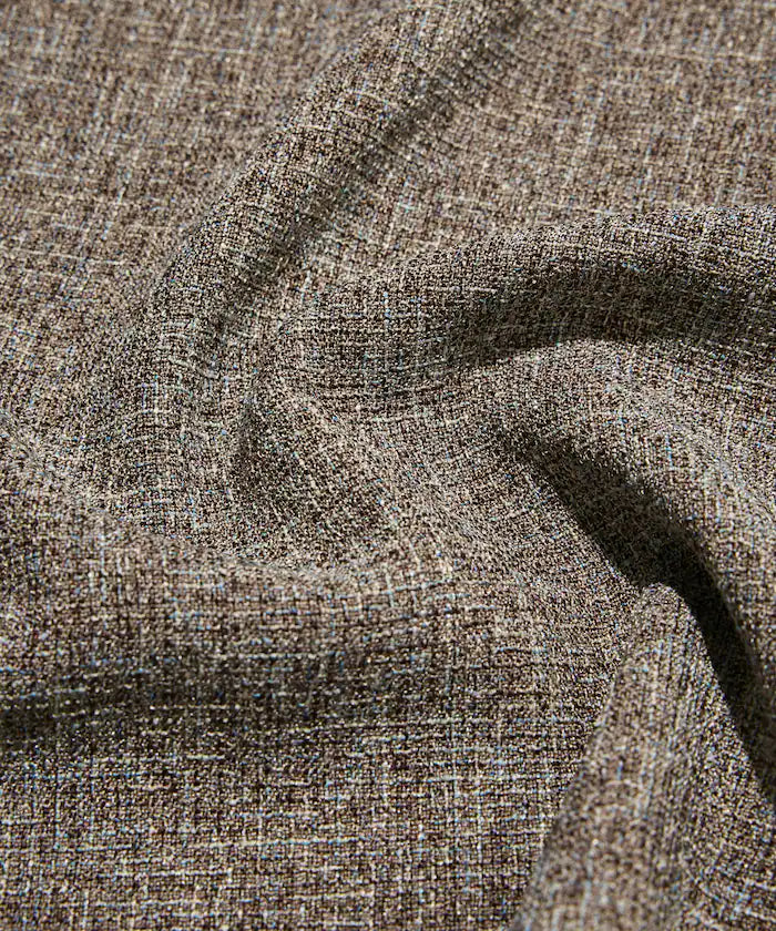 Dry Touch Summer Tweed Short Sleeve Crew Neck