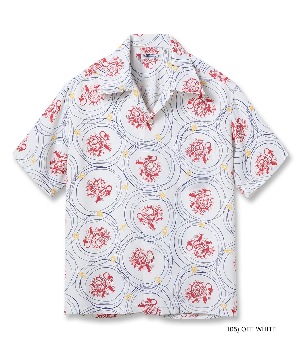 Rayon Hawaiian Shirt "Dragon Grid"